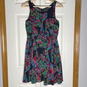 Broadway & Broome pleated silk dress